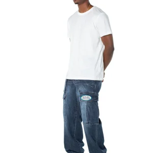 VD42702 Men's Denim Cargo Pant - Middle Moon