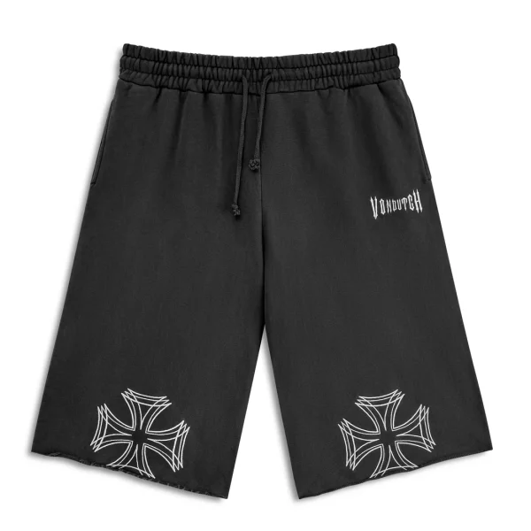 BLACK AND WHITE - LA OVER-SIZED 3/4 SHORTS