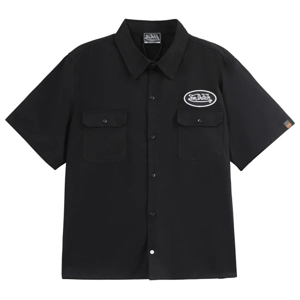 blackfixed Classic Mechanic Shirt - Black and White
