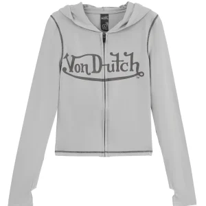VON DUTCH ROXY TOP - GREY