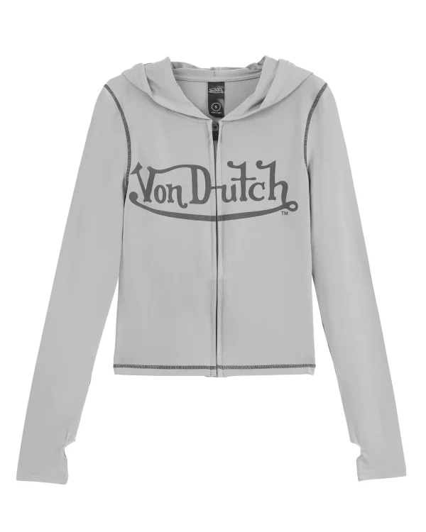 VON DUTCH ROXY TOP - GREY